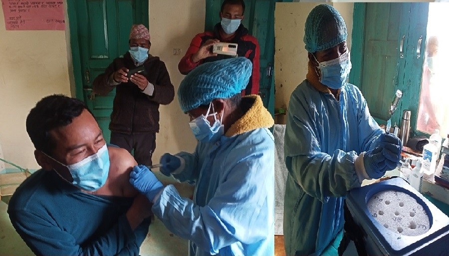 हुम्लामा चार दिनमा ८९ जनाले लगाए कोभिशिल्ड खोप