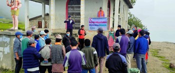 अन्तराष्ट्रिय युवा दिवसको अवसरमा शिब मन्दिर सरसफाई