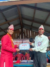 स्ववियुद्धारा भलिवल प्रतियोगितामा मदानदेव युवा क्लब प्रथम