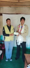 एसईईमा उत्कृष्ट नतिजा ल्याउने दुई विद्यार्थीलाई किर्डाक नेपालको प्रोत्साहन सहयोग ।।