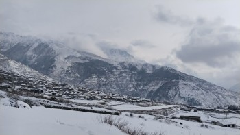 हुम्लामा यो वर्षको पहिलो हिमपात, किसान खुसी