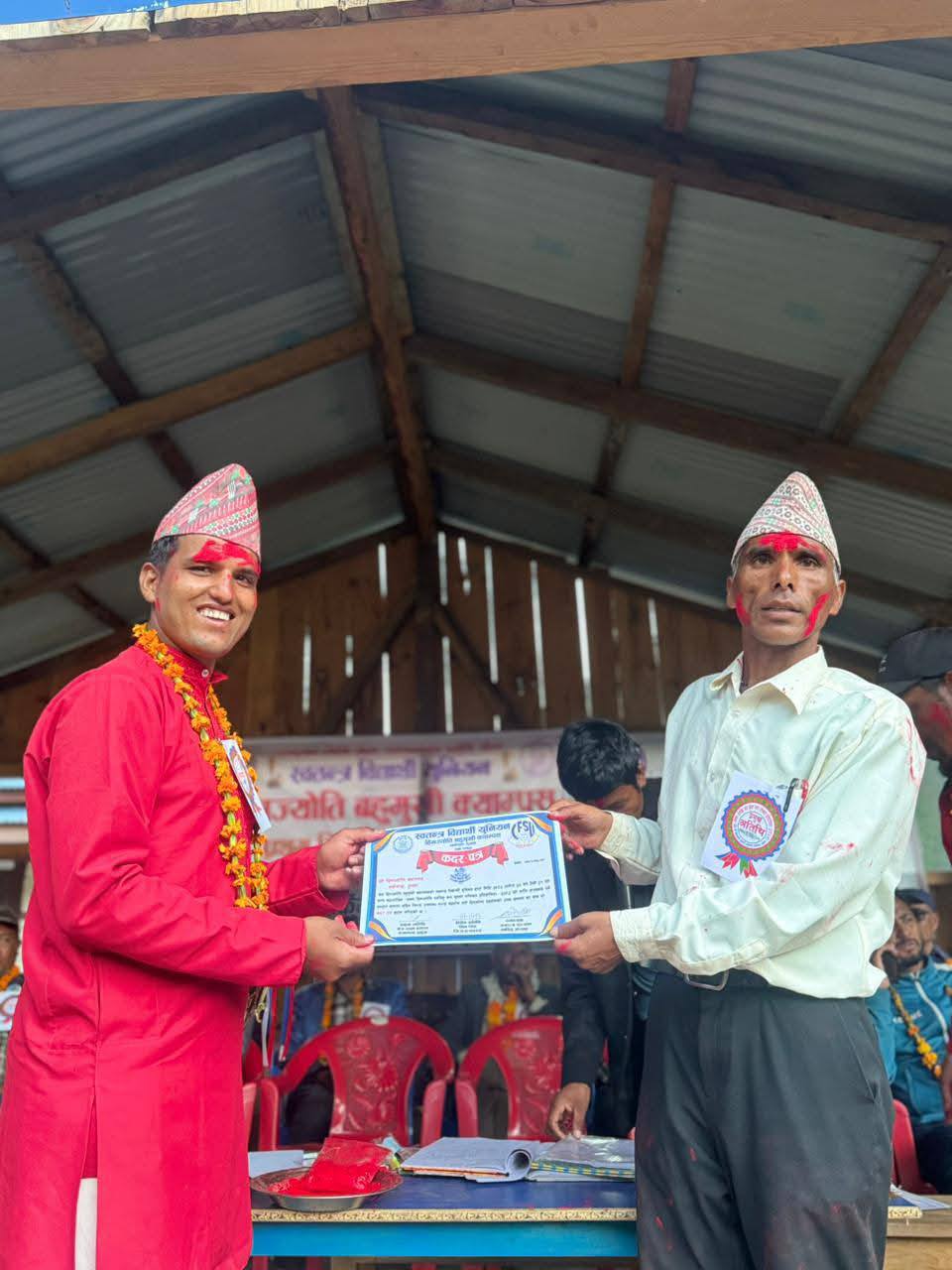     स्ववियुद्धारा भलिवल प्रतियोगितामा मदानदेव युवा क्लब प्रथम