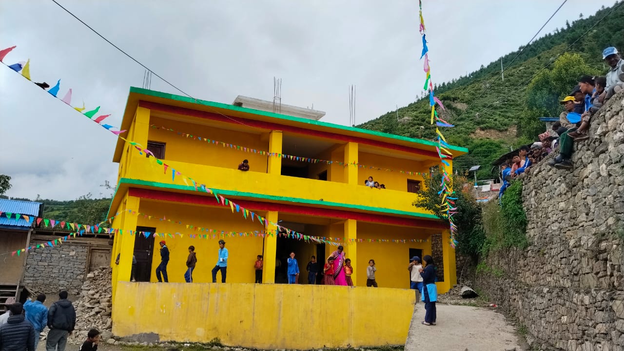 कालाशिल्ता आधारभूत विद्यालयको चारकोठे पक्की भवन उद्घाटन