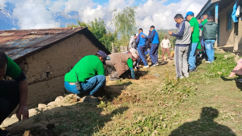 विद्यालयमा वृक्षरोपण गरी विश्व वातावरण दिवस मनाइयो