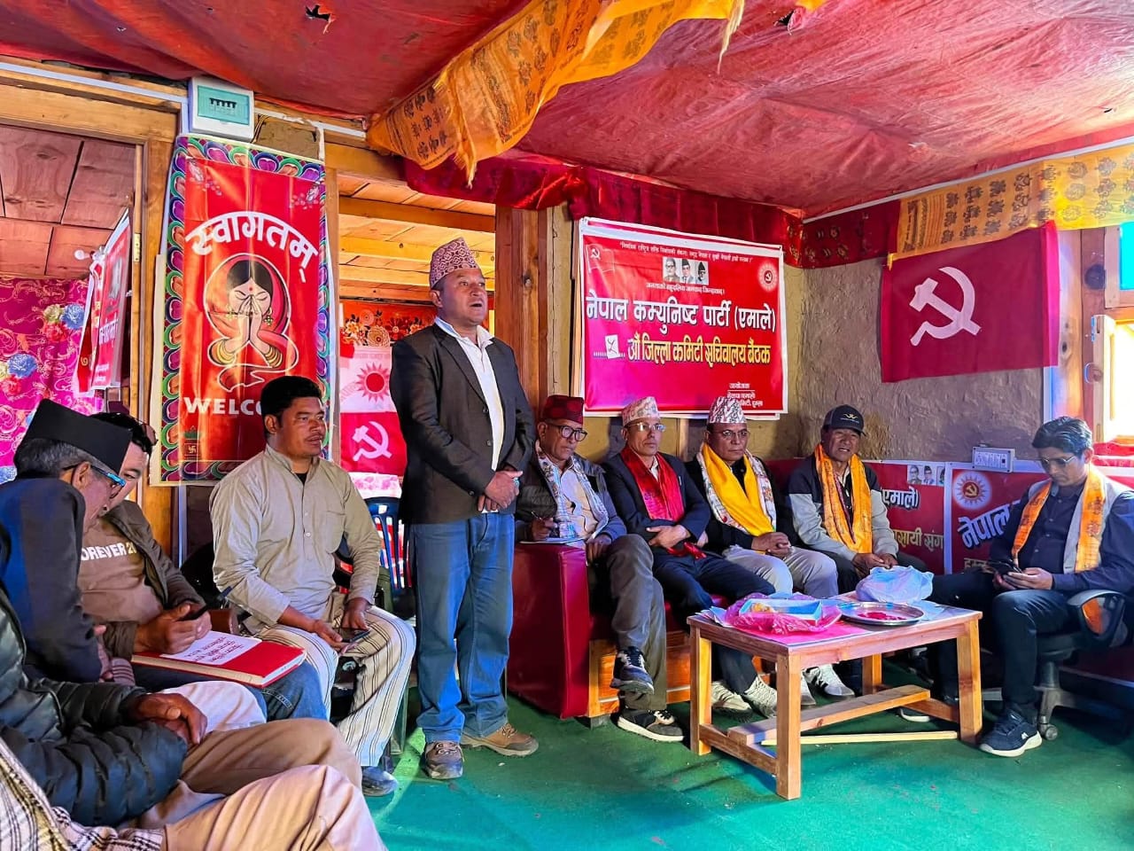 नेकपा एमाले हुम्लाको जिल्ला कमिटी सचिवालयको पाँचौँ बैठक सम्पन्न ।।