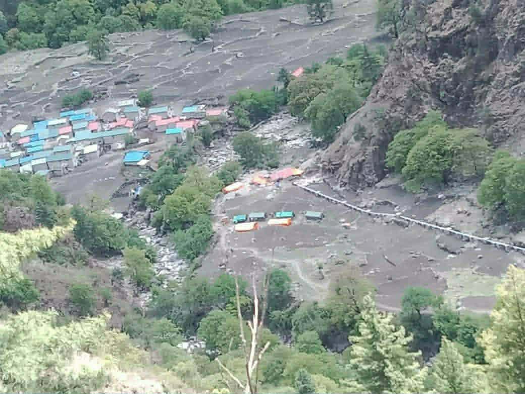 हुम्लाको नेप्का गाउँमा बाढीले विद्यालय भवनसहित गोठ र खेतीयोग्य जमिन बगायो