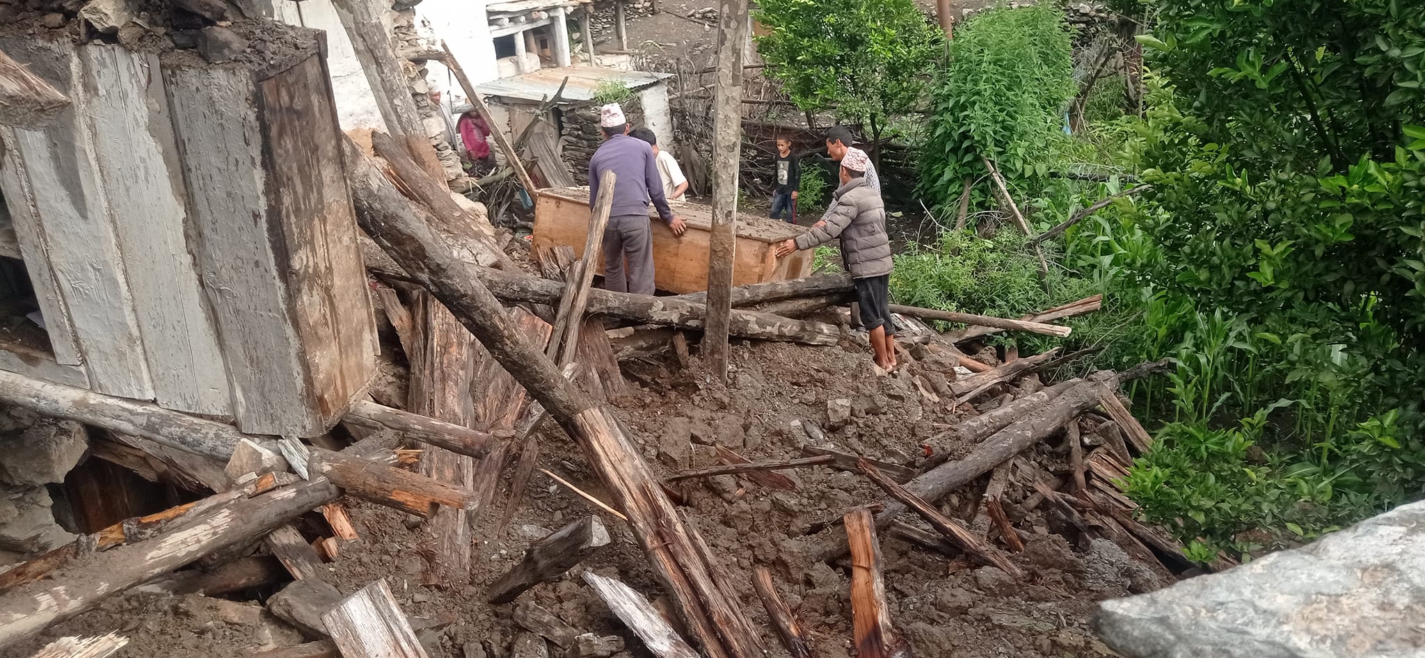 वर्षाले हुम्लामा एक घर भत्क्यो, विभिन्न ठाउँमा क्षती